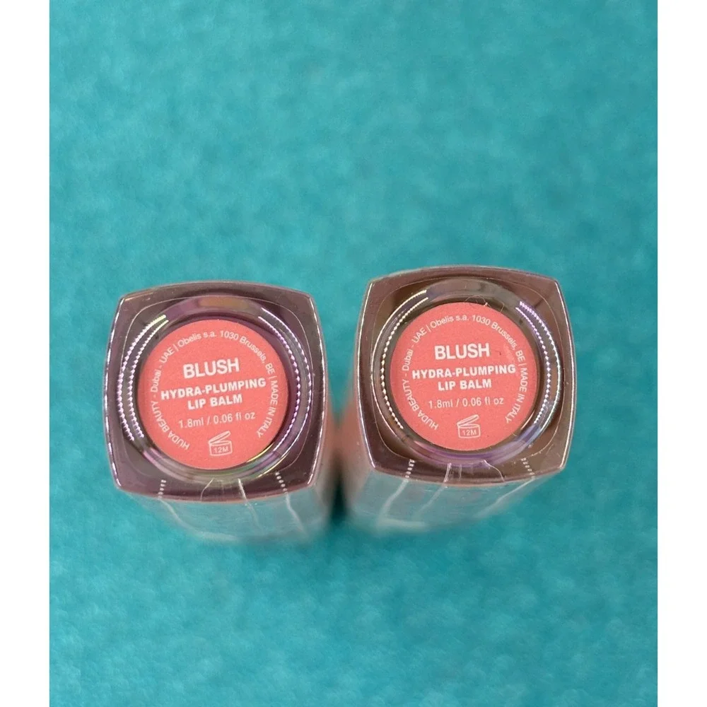 2 X HudaBeauty Silk Balm Lip Gloss-Blush-Trial Size